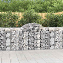 buede gabionkurve 8 stk. 200x50x100/120 cm galvaniseret jern
