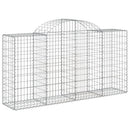 buede gabionkurve 50 stk. 200x50x100/120 cm galvaniseret jern