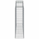 buede gabionkurve 5 stk. 200x50x140/160 cm galvaniseret jern