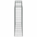 buede gabionkurve 10 stk. 200x50x140/160 cm galvaniseret jern