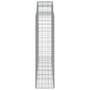buede gabionkurve 15 stk. 200x50x160/180 cm galvaniseret jern