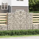 buede gabionkurve 15 stk. 200x50x160/180 cm galvaniseret jern