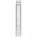 buede gabionkurve 2 stk. 200x50x180/200 cm galvaniseret jern