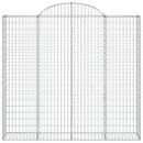 buede gabionkurve 3 stk. 200x50x180/200 cm galvaniseret jern