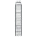 buede gabionkurve 2 stk. 200x50x200/220 cm galvaniseret jern