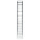 buede gabionkurve 11 stk. 200x50x220/240 cm galvaniseret jern