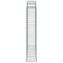 buede gabionkurve 12 stk. 200x50x220/240 cm galvaniseret jern