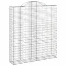 buede gabionkurve 20 stk. 200x50x220/240 cm galvaniseret jern