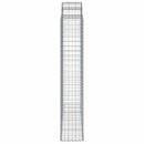 buede gabionkurve 20 stk. 200x50x220/240 cm galvaniseret jern