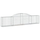 buede gabionkurve 7 stk. 300x30x60/80 cm galvaniseret jern