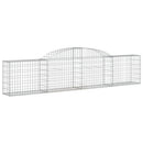 buede gabionkurve 8 stk. 300x30x60/80 cm galvaniseret jern