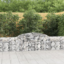 buede gabionkurve 8 stk. 300x30x60/80 cm galvaniseret jern