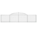 buede gabionkurve 11 stk. 300x30x60/80 cm galvaniseret jern
