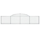 buede gabionkurve 12 stk. 300x30x60/80 cm galvaniseret jern
