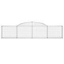buede gabionkurve 13 stk. 300x30x60/80 cm galvaniseret jern