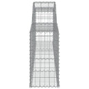 buede gabionkurve 20 stk. 300x30x60/80 cm galvaniseret jern