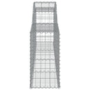 buede gabionkurve 30 stk. 300x30x60/80 cm galvaniseret jern
