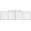 buede gabionkurve 2 stk. 300x30x80/100 cm galvaniseret jern