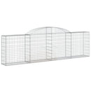buede gabionkurve 3 stk. 300x30x80/100 cm galvaniseret jern