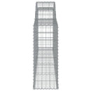 buede gabionkurve 3 stk. 300x30x80/100 cm galvaniseret jern