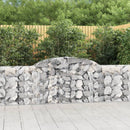 buede gabionkurve 3 stk. 300x30x80/100 cm galvaniseret jern