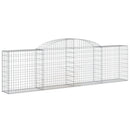 buede gabionkurve 4 stk. 300x30x80/100 cm galvaniseret jern