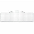 buede gabionkurve 4 stk. 300x30x80/100 cm galvaniseret jern