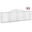 buede gabionkurve 5 stk. 300x30x80/100 cm galvaniseret jern