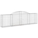 buede gabionkurve 5 stk. 300x30x80/100 cm galvaniseret jern