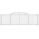 buede gabionkurve 5 stk. 300x30x80/100 cm galvaniseret jern