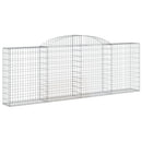 buede gabionkurve 2 stk. 300x30x100/120 cm galvaniseret jern