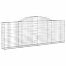 buede gabionkurve 8 stk. 300x30x100/120 cm galvaniseret jern