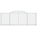 buede gabionkurve 10 stk. 300x30x100/120 cm galvaniseret jern
