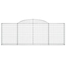 buede gabionkurve 12 stk. 300x30x100/120 cm galvaniseret jern
