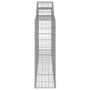 buede gabionkurve 13 stk. 300x30x100/120 cm galvaniseret jern
