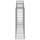 buede gabionkurve 20 stk. 300x30x100/120 cm galvaniseret jern