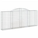 buede gabionkurve 7 stk. 300x30x120/140 cm galvaniseret jern