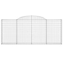 buede gabionkurve 20 stk. 300x30x120/140 cm galvaniseret jern