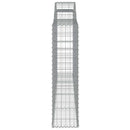 buede gabionkurve 20 stk. 300x30x120/140 cm galvaniseret jern