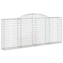 buede gabionkurve 30 stk. 300x30x120/140 cm galvaniseret jern