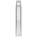 buede gabionkurve 4 stk. 300x30x160/180 cm galvaniseret jern