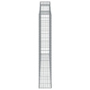 buede gabionkurve 2 stk. 300x30x180/200 cm galvaniseret jern