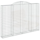 buede gabionkurve 2 stk. 300x30x200/220 cm galvaniseret jern