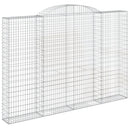 buede gabionkurve 3 stk. 300x30x200/220 cm galvaniseret jern