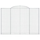 buede gabionkurve 5 stk. 300x30x200/220 cm galvaniseret jern