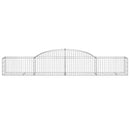 buede gabionkurve 2 stk. 300x50x40/60 cm galvaniseret jern