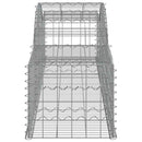buede gabionkurve 2 stk. 300x50x40/60 cm galvaniseret jern