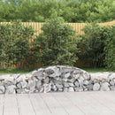 buede gabionkurve 9 stk. 300x50x40/60 cm galvaniseret jern