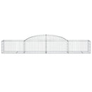 buede gabionkurve 10 stk. 300x50x40/60 cm galvaniseret jern