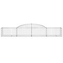 buede gabionkurve 17 stk. 300x50x40/60 cm galvaniseret jern